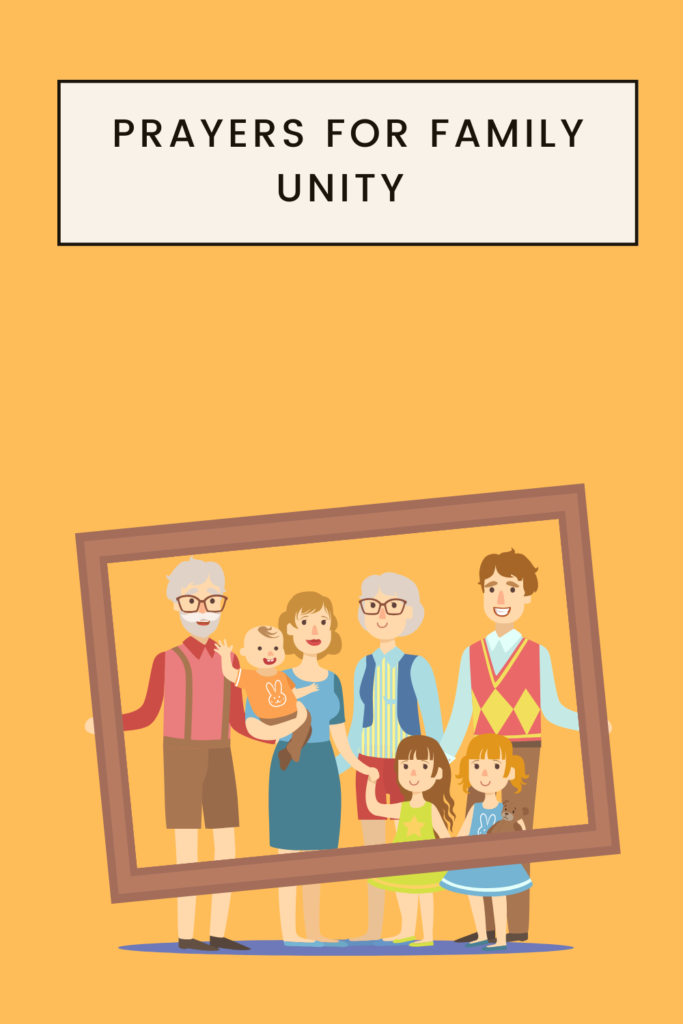 prayers for family unity pin
