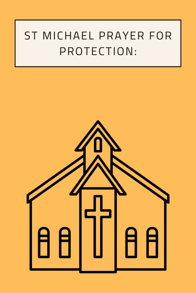 St Michael Prayer for Protection pin