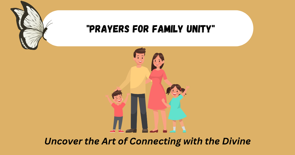 prayers for family unity
