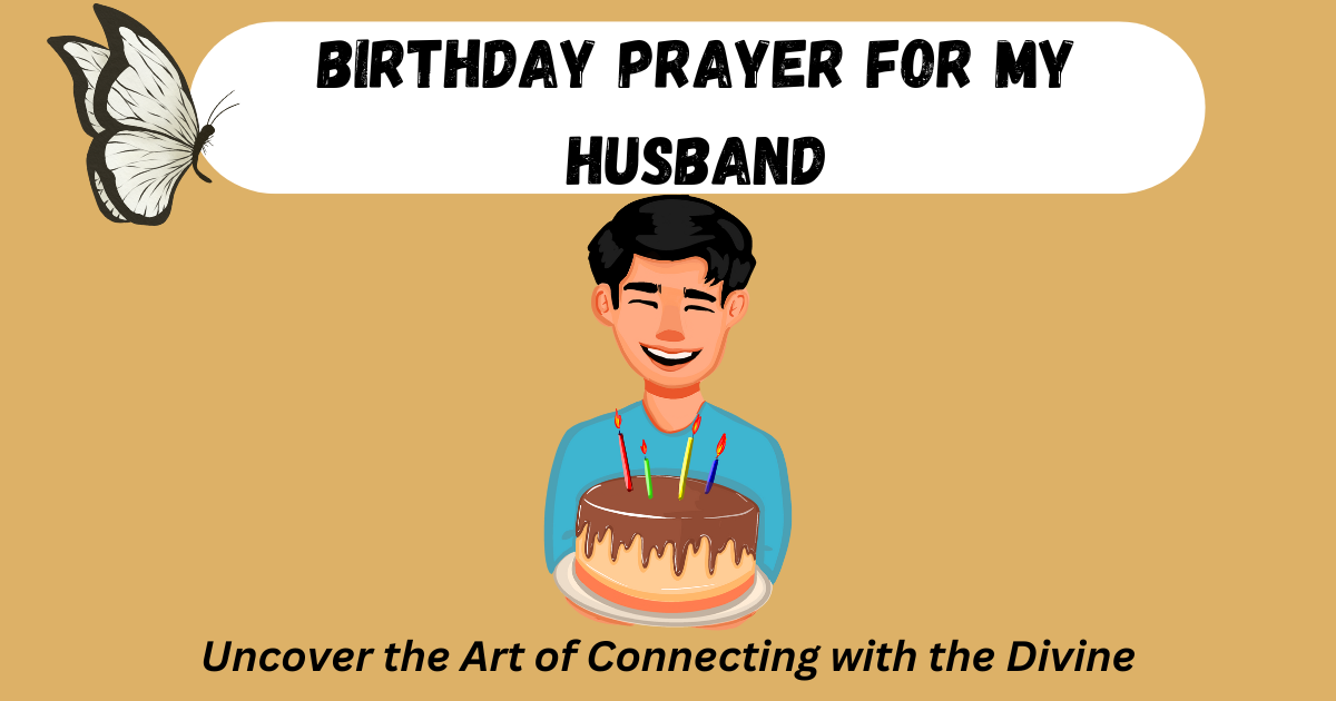 Birthday Prayer for My Husband