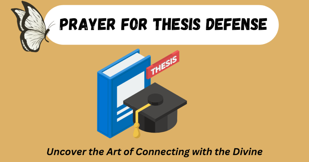 prayer for successful thesis defense